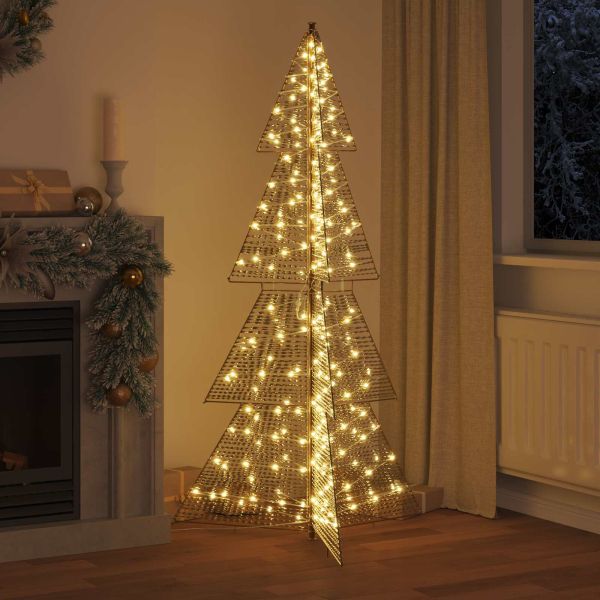 Коледно дърво с 240 LED светодиода Топло бяло 180 cm PET