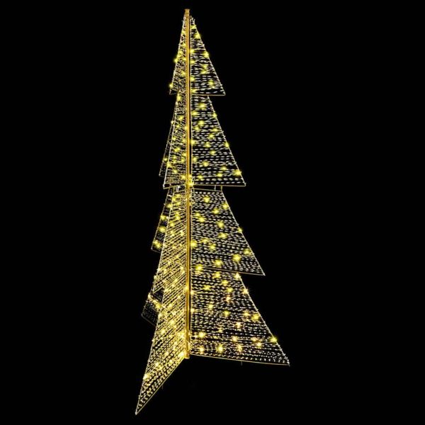 Коледно дърво с 240 LED светодиода Топло бяло 180 cm PET