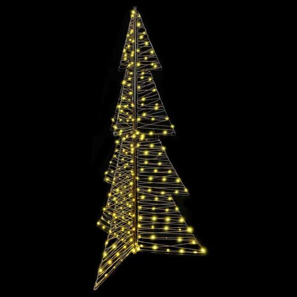 Коледно дърво с 240 LED светодиода Топло бяло 180 cm Ратан