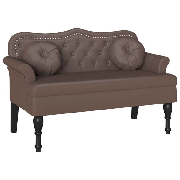 Пейка Честърфилд Кафяво 120.5 x 65 x 75 см Изкуствена