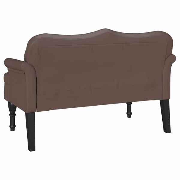 Пейка Честърфилд Кафяво 120.5 x 65 x 75 см Изкуствена