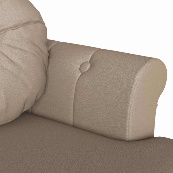 Пейка Честърфилд Капучино 120.5 x 65 x 75 см Изкуствена