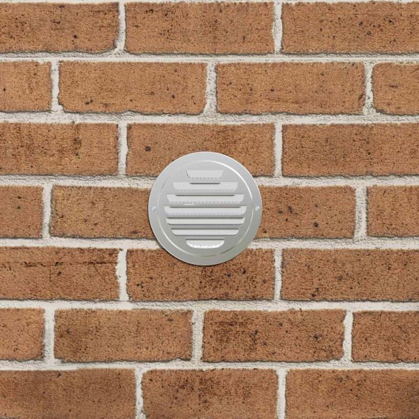 Предпазители за въздушна вентилация 4 pcs Сребрист 80 mm