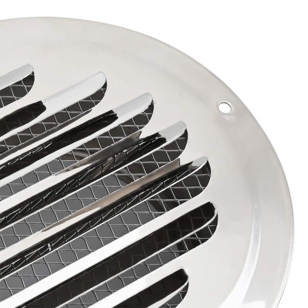 Предпазители за въздушна вентилация 4 pcs Сребрист 80 mm