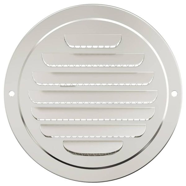 Предпазители за въздушна вентилация 4 pcs Сребрист 125 mm