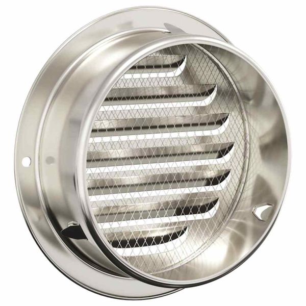 Предпазители за въздушна вентилация 4 pcs Сребрист 125 mm