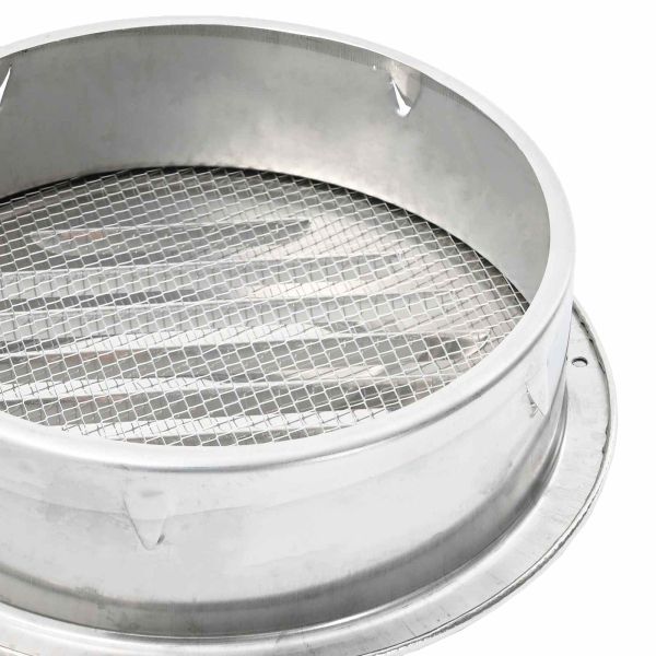 Предпазители за въздушна вентилация 4 pcs Сребрист 150 mm