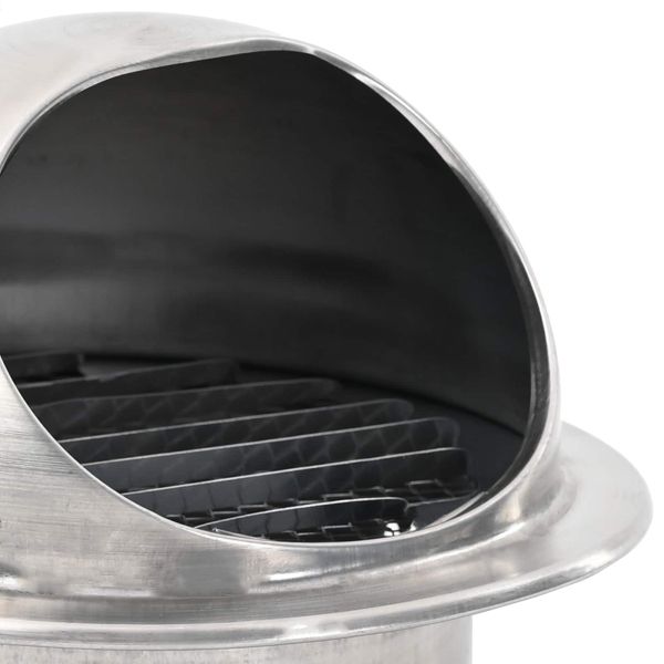 Предпазители за въздушна вентилация 2 pcs Сребрист 80 mm