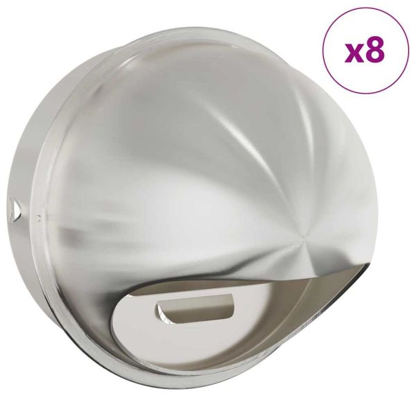 Предпазители за въздушна вентилация 8 pcs Сребрист 200 mm