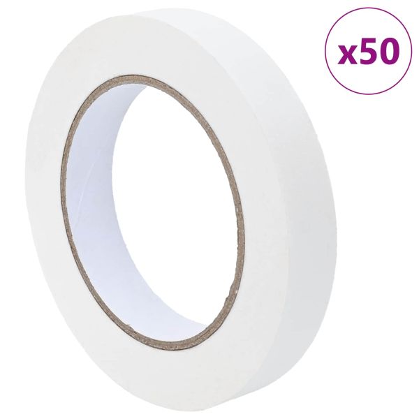 Ленти за маскиране на художници 50 pcs Бяло 19мм x 50м Хартия