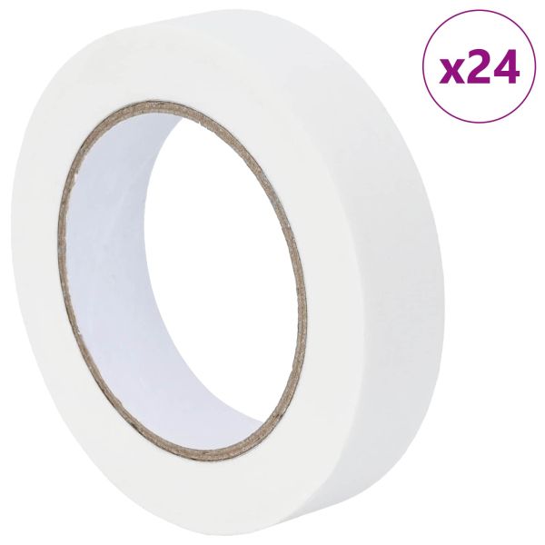 Ленти за маскиране на художници 24 pcs Бяло 25мм x 50м Хартия