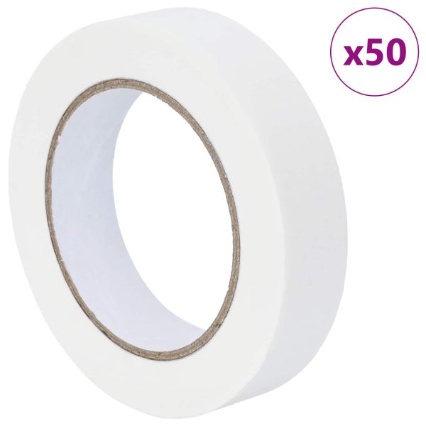 Ленти за маскиране на художници 50 pcs Бяло 25мм x 50м Хартия