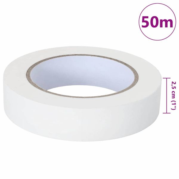 Ленти за маскиране на художници 50 pcs Бяло 25мм x 50м Хартия