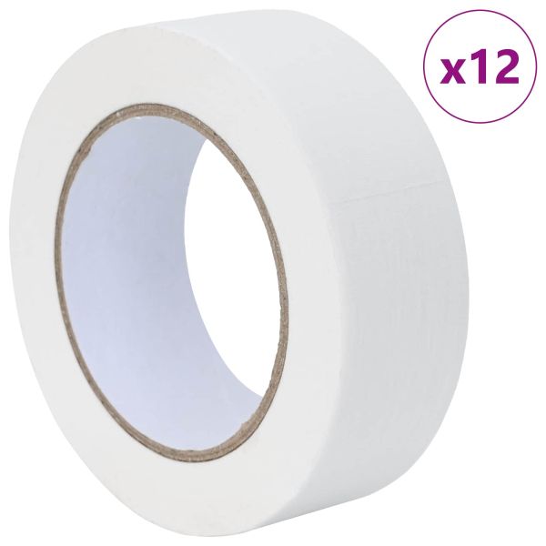 Ленти за маскиране на художници 12 pcs Бяло 38mm x 50m Хартия