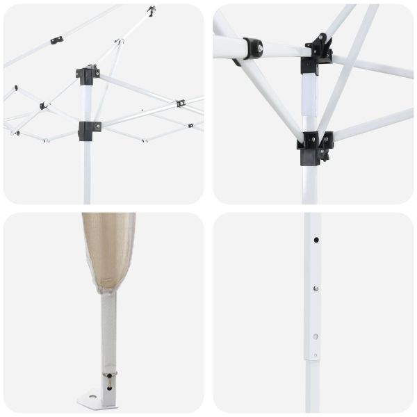 Поп-ъп парти палатка Крем 575 x 288 x 245 см Оксфордска тъкан