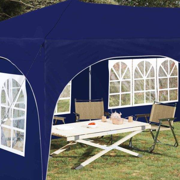 Поп-ъп парти палатка Синьо 575 x 288 x 245 см Оксфордска тъкан