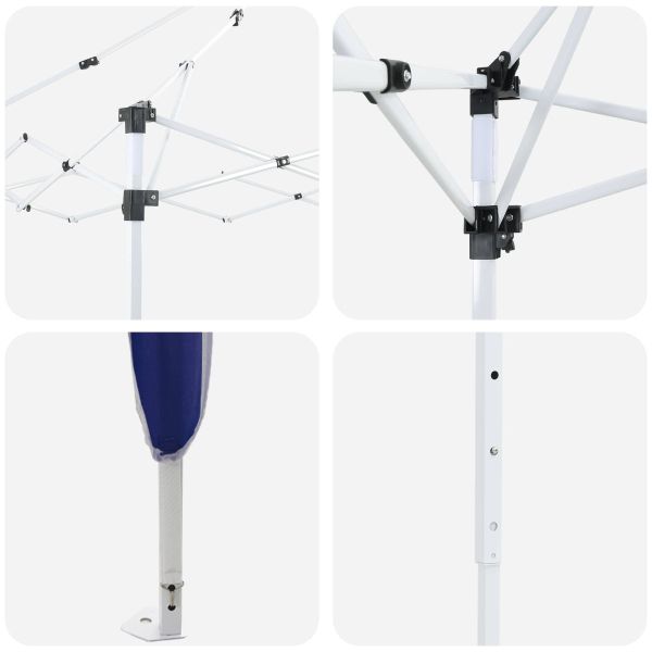 Поп-ъп парти палатка Синьо 575 x 288 x 245 см Оксфордска тъкан