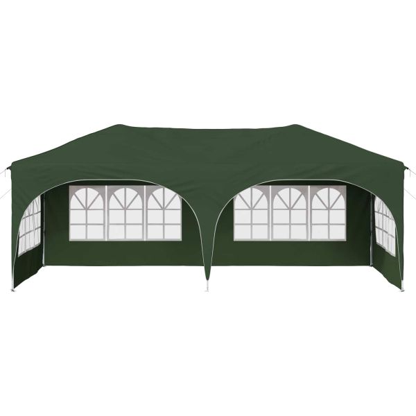 Поп-ъп парти палатка Зелен 575 x 288 x 245 см Оксфордска тъкан