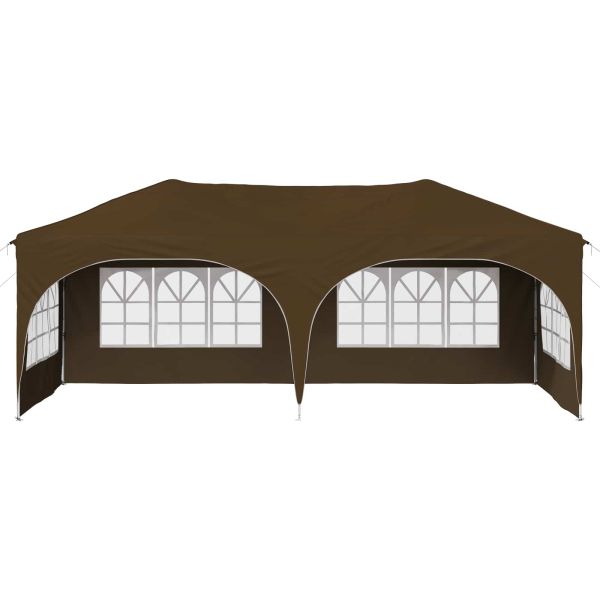 Поп-ъп парти палатка Таупе 575 x 288 x 245 см Оксфордска тъкан