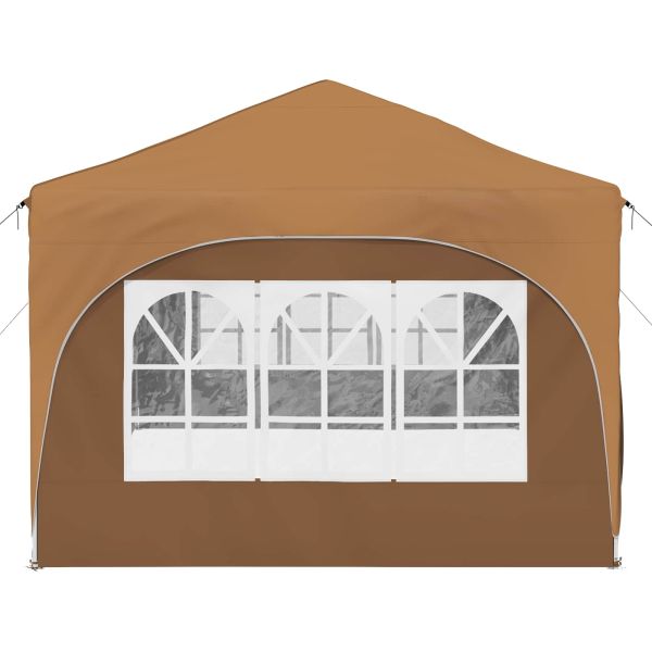 Поп-ъп парти палатка Бежово 575 x 288 x 245 см Оксфордска тъкан