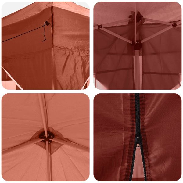 Поп-ъп парти палатка Теракота 575 x 288 x 245 см