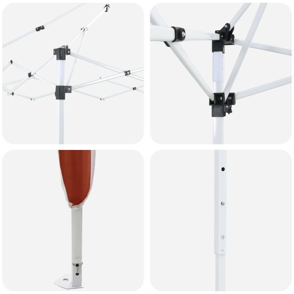 Поп-ъп парти палатка Теракота 575 x 288 x 245 см