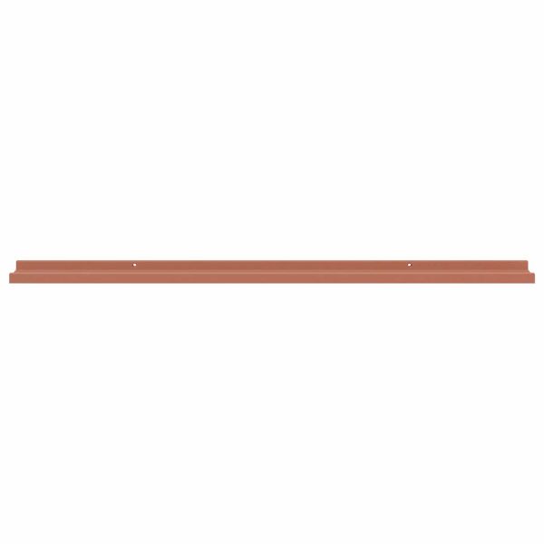 Стенен рафт с рафт 4 pcs Червено 115 x 9 x 3 cm Инженерно дърво