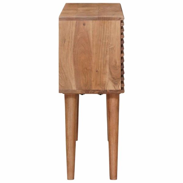 Крака маси със съхранение с врата Естествен 100 x 30 x 75 см