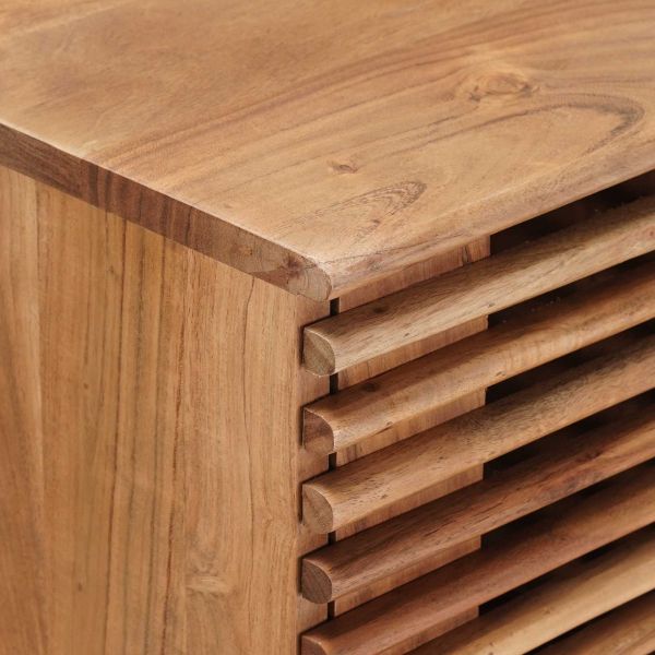 Крака маси със съхранение с врата Естествен 100 x 30 x 75 см