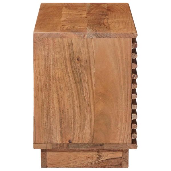 ТВ шкаф със съхранение с врата Естествен 90 x 30 x 40 cm