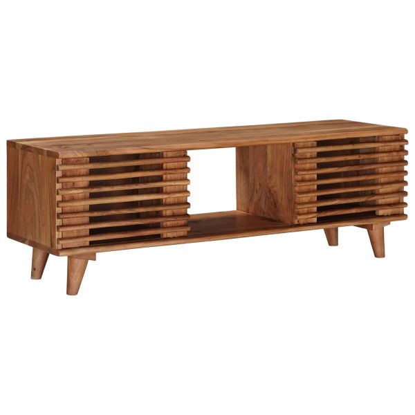 ТВ шкаф със съхранение с врата Естествен 105 x 30 x 35 см