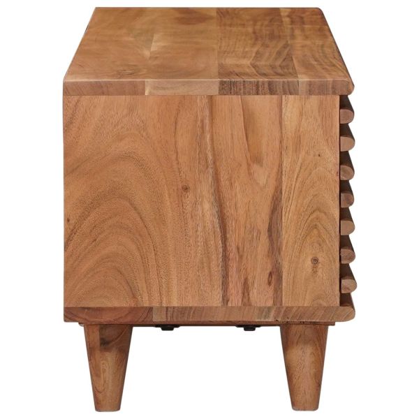 ТВ шкаф със съхранение с врата Естествен 105 x 30 x 35 см