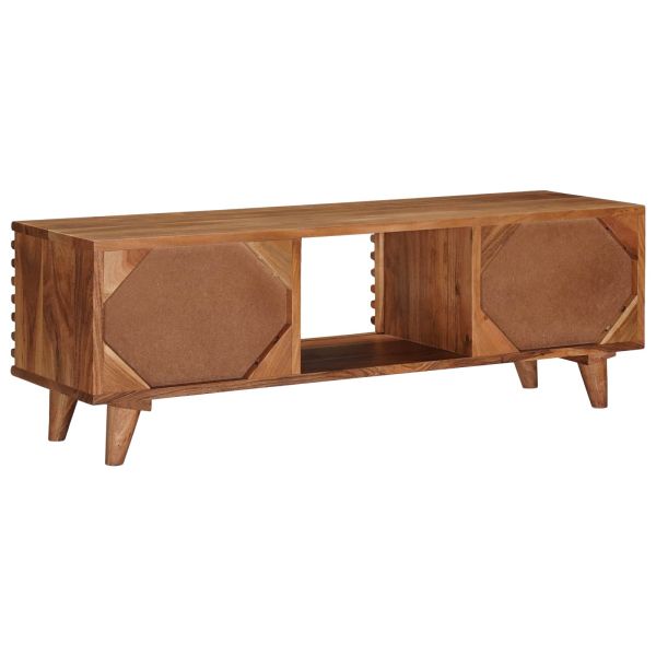 ТВ шкаф със съхранение с врата Естествен 105 x 30 x 35 см