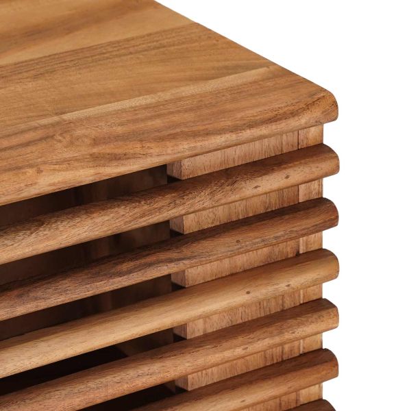 ТВ шкаф със съхранение с врата Естествен 105 x 30 x 35 см