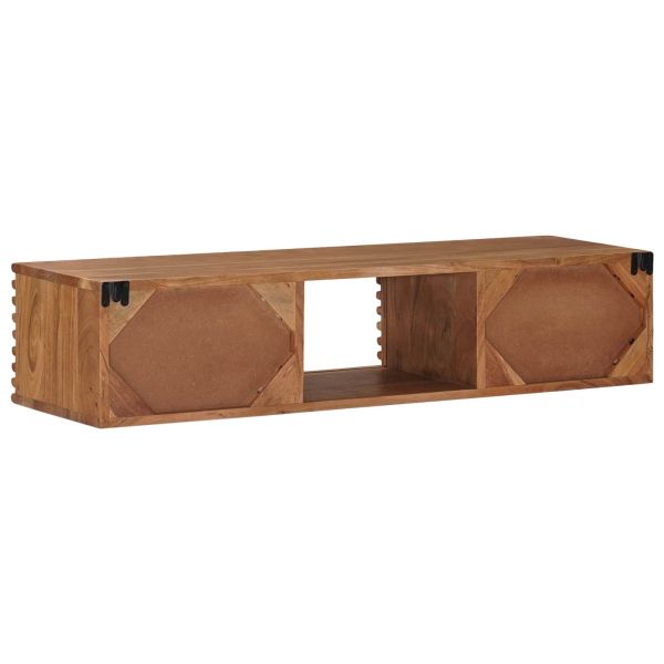 ТВ шкаф със съхранение с врата Естествен 105 x 30 x 22,5 см