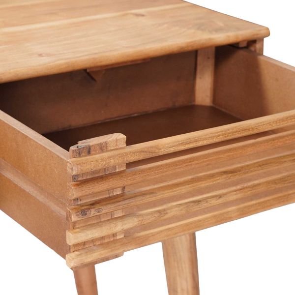 Бюро с чекмедже със съхранение Естествен 100 x 48 x 76 см