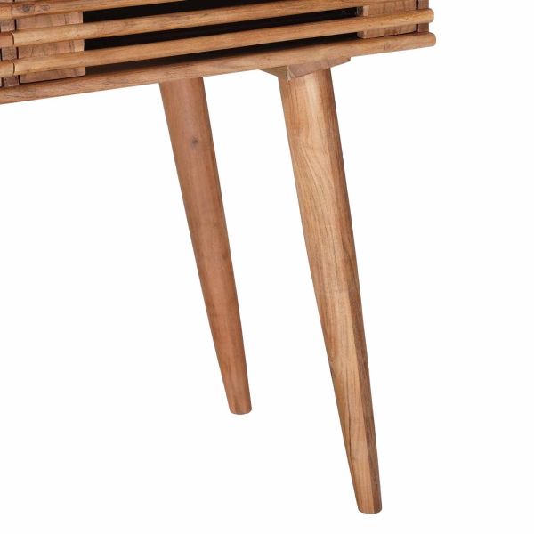 Бюро с чекмедже със съхранение Естествен 100 x 48 x 76 см