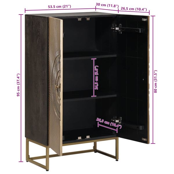 Висок шкаф Месинг 53,5 x 30 x 95 см