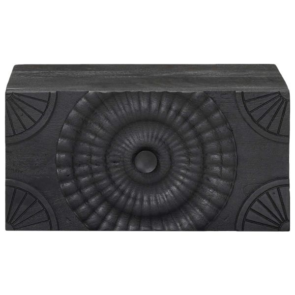 Нощен шкаф с чекмедже Черен 40 x 30 x 20 см