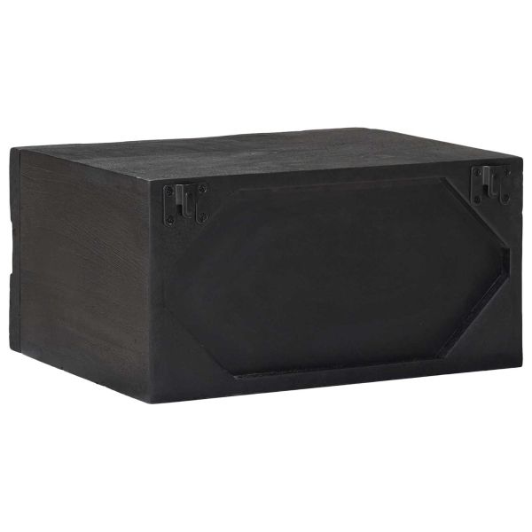 Нощен шкаф с чекмедже Черен 40 x 30 x 20 см