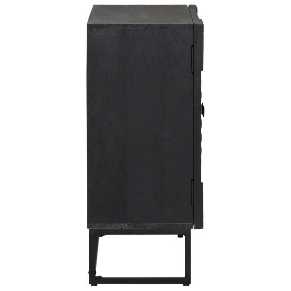 Служебен шкаф Черен 55 x 30 x 70 см