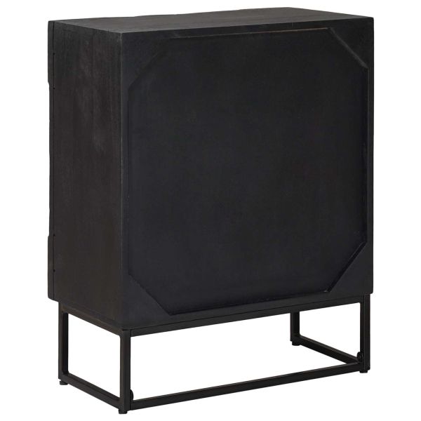 Служебен шкаф Черен 55 x 30 x 70 см