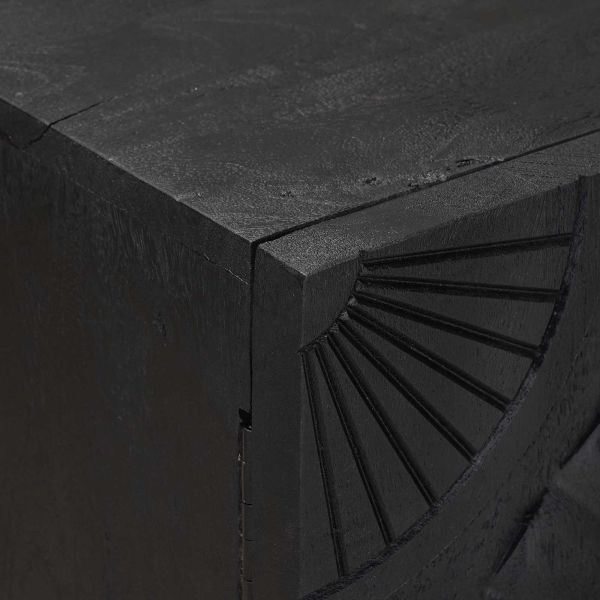 Служебен шкаф Черен 55 x 30 x 70 см