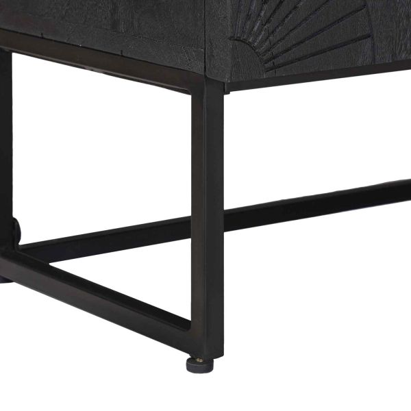 Служебен шкаф Черен 105 x 30 x 68 см