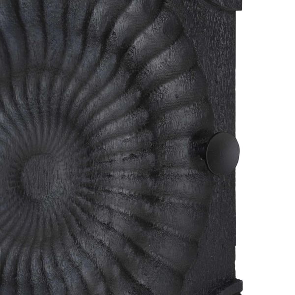 Висок шкаф Черен 35 x 30 x 120 cm