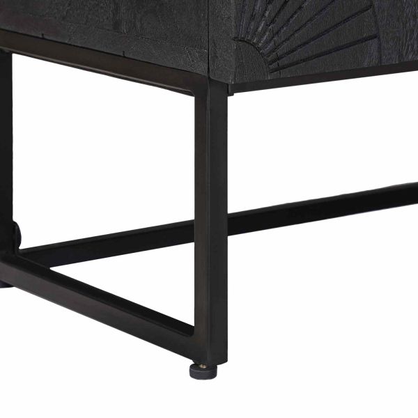 Висок шкаф Черен 35 x 30 x 120 cm