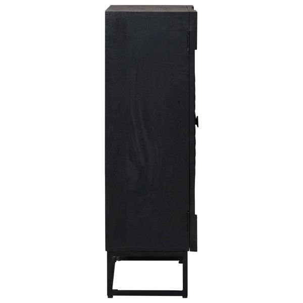 Висок шкаф Черен 55 x 30 x 95 см