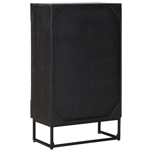 Висок шкаф Черен 55 x 30 x 95 см