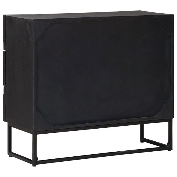 Чекмеджетен шкаф с чекмедже Черен 75 x 30 x 65 см