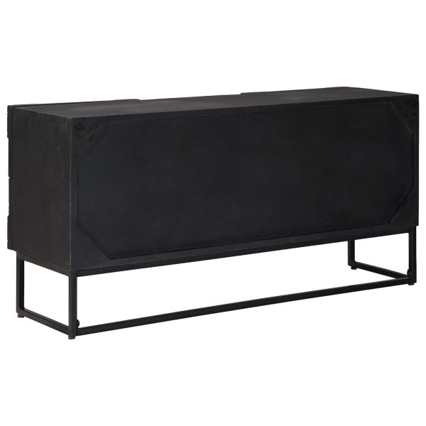 ТВ шкаф с чекмедже с рафт със съхранение Черен 105 x 30 x 54 см